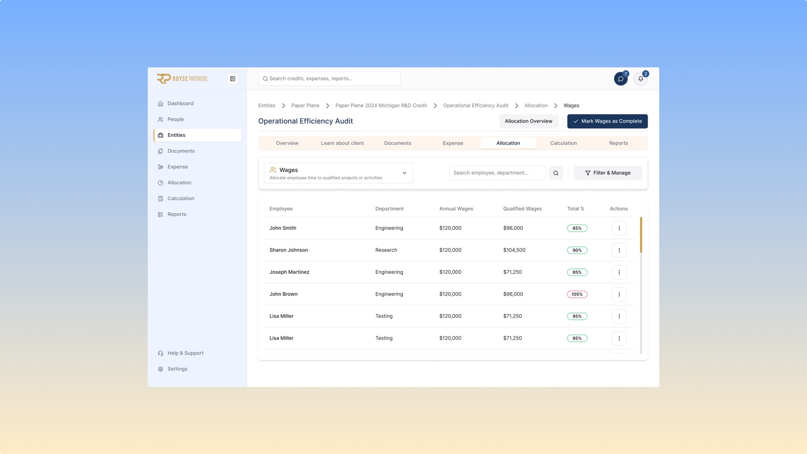 Client collaboration portal